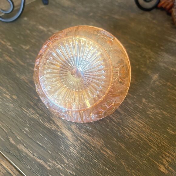 Vintage carnival glass candy dish iris pattern - Picture 5 of 6